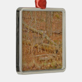 Baby Deer's Erster Winter Silbernes Ornament (Rechts)
