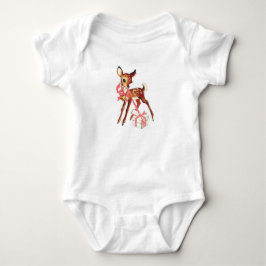 Baby Deh mit rosa Bow Strampler