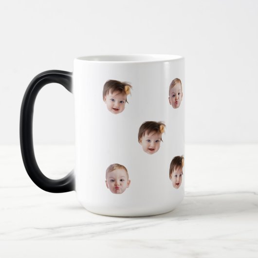 Baby Deine Hunde Dein Husband's Face Funny Gift Id Verwandlungstasse (Links)