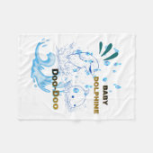 Baby-Delfin Fleecedecke (Vorderseite (Horizontal))