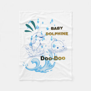 Baby-Delfin Fleecedecke