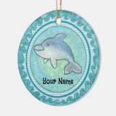 Baby-Delfin Keramik Ornament (Links)