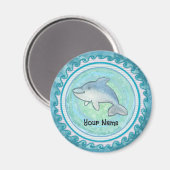 Baby-Delfin Magnet (Vorderseite/Rückseite)