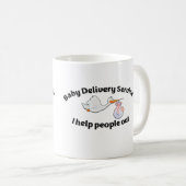 Baby Delivery Service I help people out | midwife Kaffeetasse (VorderseiteRechts)
