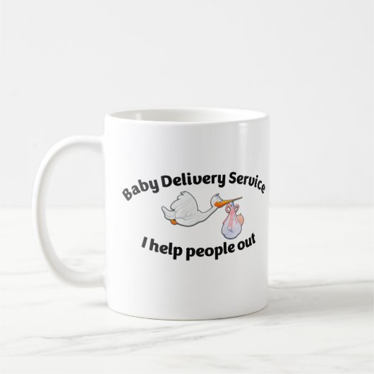 Baby Delivery Service I help people out | midwife Kaffeetasse (Links)