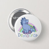 Baby-Demokrat-Esel Button (Vorne & Hinten)