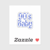 Baby der 90er aufkleber (Blatt)
