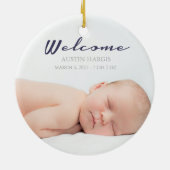 Baby der Baby-Verzierungs-| Keramik Ornament (Hinten)