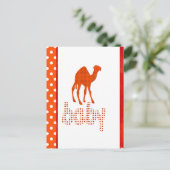 Baby Design Red Camel Postkarte (Stehend Vorderseite)