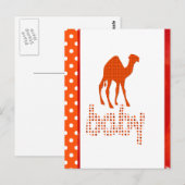 Baby Design Red Camel Postkarte (Vorne/Hinten)