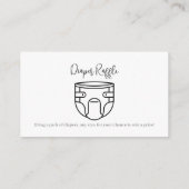 Baby Diaper Raffle Fox Adventure Hot Air Balloon Begleitkarte (Rückseite)