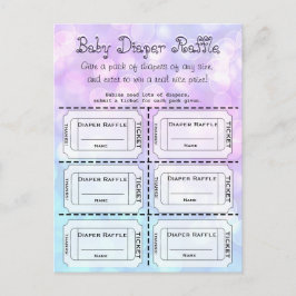 Baby Diaper Raffle (Junge oder Mädchen) Tickets Postkarte
