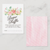 Baby Diaper Raffle Ticket Begleitkarte (Vorne/Hinten)