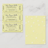 Baby Diaper Raffles Tickets Begleitkarte (Vorne/Hinten)