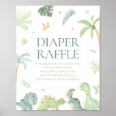 Baby Dino Baby Dusche Momosa Bar Sign Poster (Vorne)