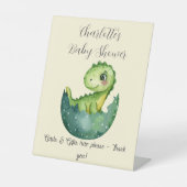 Baby Dino Baby Duschgeschenk abziehen Sockelschild (Vorderseite)