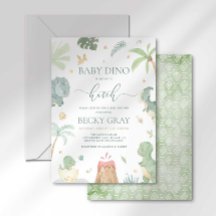 Baby Dino Baby Shower Einladung