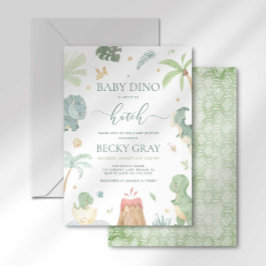 Baby Dino Baby Shower Einladung