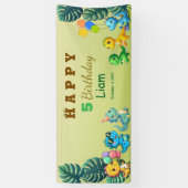 Baby Dino Birthday Banner (Vertikal)