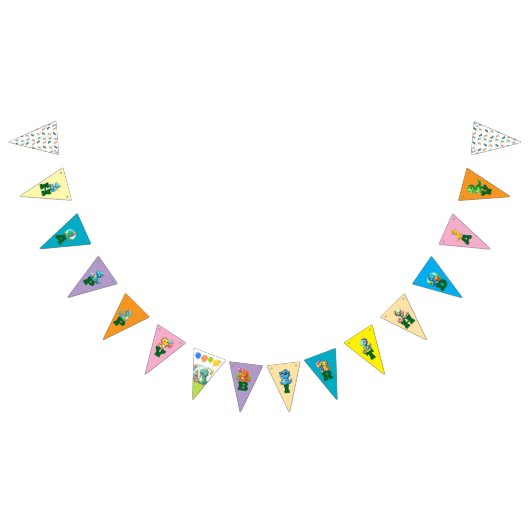 Baby Dino Birthday Banners Wimpelkette (Alle)