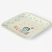 Baby Dino Birthday Papierplatte Pappteller (Gewinkelt)