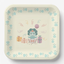 Baby Dino Birthday Papierplatte