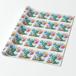 Baby Dino Gift Wrap Papel de regalo Geschenkpapier