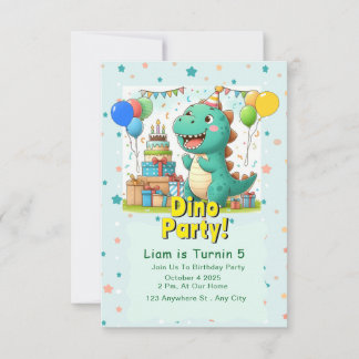 Baby Dino invitation Card! Einladung
