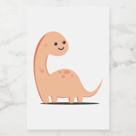 Baby Dino Lebensmitteletikett (Einzelnes Label)