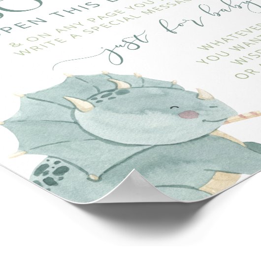 Baby Dino Memory Book-Zeichen Poster (Ecke)