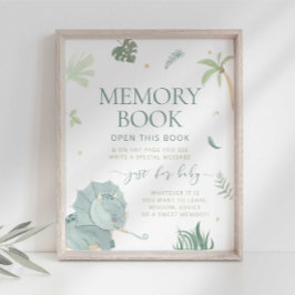 Baby Dino Memory Book-Zeichen Poster