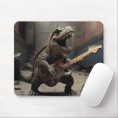 Baby Dino mit Gitarre Mousepad (Mit Mouse)