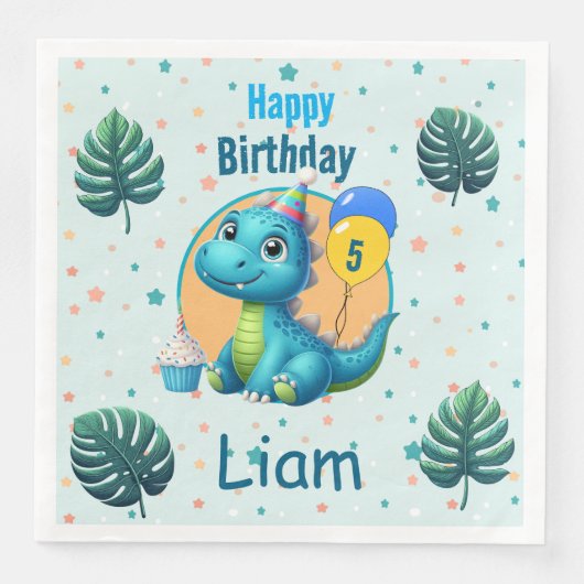 Baby Dino Napkins! Servilleta de papel Serviette (Vorderseite)