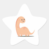 Baby Dino Stern-Aufkleber (Vorderseite)