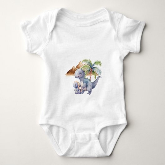 Baby Dino Strampler (Vorderseite)
