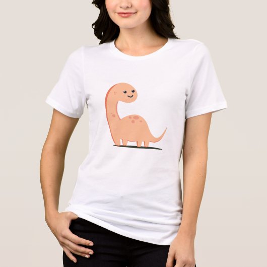 Baby Dino Tri-Blend Shirt (Vorderseite)
