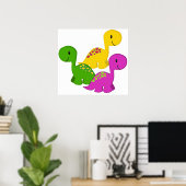 Baby Dino Triplets Poster (Heimbüro)