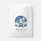 Baby-Dino und Teddy-Bär Babydusche Geschenktütchen (Vorderseite)