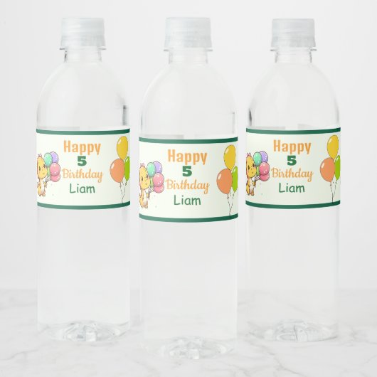 Baby Dino Water Bottle Labels Wasserflaschenetikett (Flaschen)