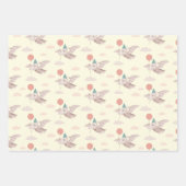 Baby Dino Wrapping Paper Flat Sheet Set 3 Geschenkpapier Set (Vorderseite 2)