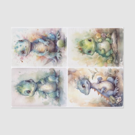 Baby Dinos Seidenpapier (Vorderseite)