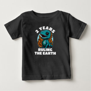 Baby Dinosaur 2 Jahre alt Geburtstag T-shirt