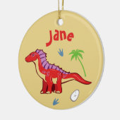 Baby Dinosaur Amargasaurus Keramikornament (Links)