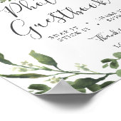 Baby Dinosaur Baby Dusche Foto Gästebuch Schild (Ecke)