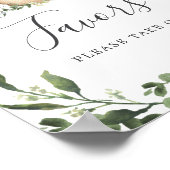 Baby Dinosaur Babydusche bevorzugt Schild (Ecke)