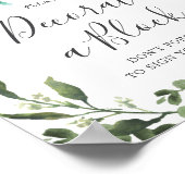 Baby Dinosaur Babydusche dekorieren ein Blockzeich Poster (Ecke)