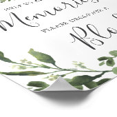 Baby Dinosaur Babydusche dekorieren ein Blockzeich Poster (Ecke)