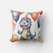 Baby Dinosaur Birthday Kissen (Vorderseite)