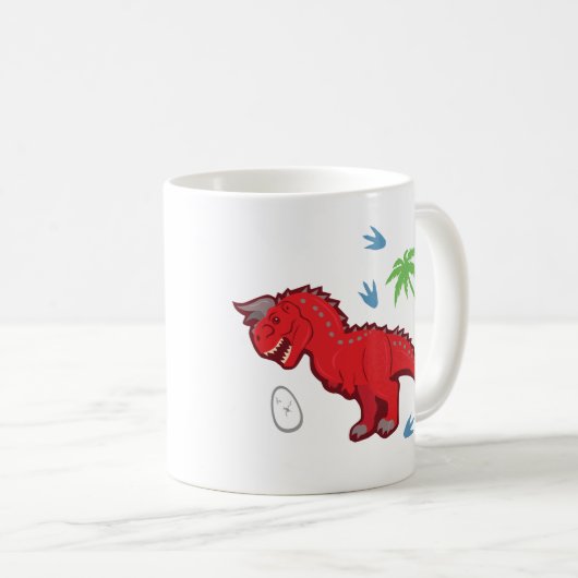 Baby Dinosaur Carnotaurus Kaffeetasse (VorderseiteRechts)