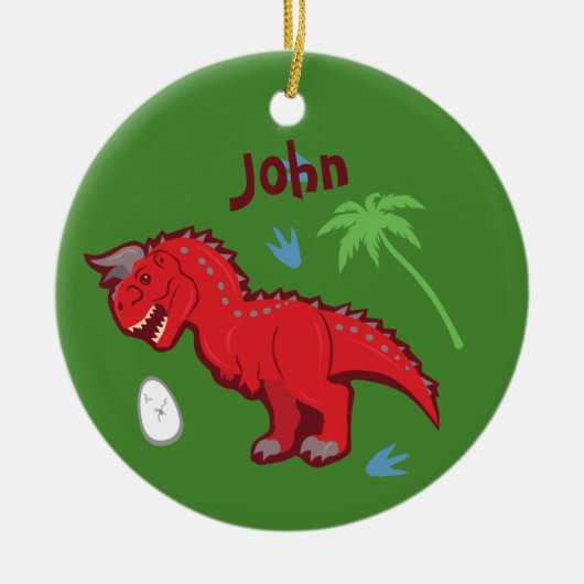Baby Dinosaur Carnotaurus Keramikornament (Vorne)